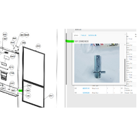 Beko Beko Fridge Middle Door Hinge BBM450W - 5912980100 spare part