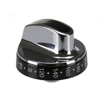 Belling Belling Oven Silver Black Chrome Knob - 083157008 spare part