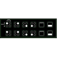 Universal Cooktop 4 Burner Element Decals & Oven Grill Symbols White - ST4HOBWHT spare part