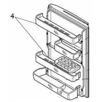 MHI Mitsubishi Fridge Door Shelf MR-C375 MR-C405 - KIEP89118 spare part