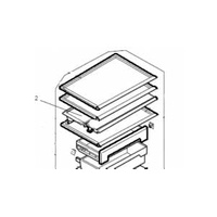 MHI Mitsubishi Electric Fridge Half Folder Shelf (Rear Half) - KIEHJ3427 spare part