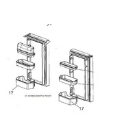 MHI Mitsubishi Fridge Bottle Door Shelf MR-LX630EM-A - KIEBK5124 spare part