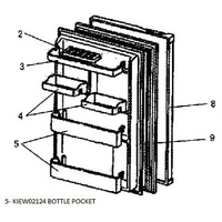 MHI Mitsubishi Fridge MR-260G Door Bottle Shelf - KIEW02124 spare part