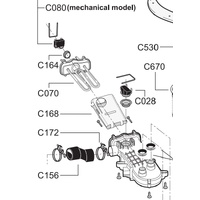 Delonghi Delonghi Dishwasher Heating Element Housing Assembly Shunter Complete - ML6278 spare part