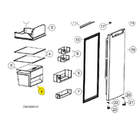 Haier Haier Fridge Vegetable Crisper Bin HRF220TW HRF220TW3 - HR05X01182 spare part