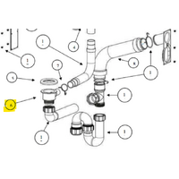 Fisher & Paykel Fisher & Paykel Robinhood Waste Tub Body ST3101 - R752205 752205 spare part