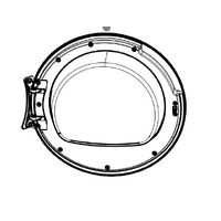 Haier Haier Dryer Door Complete HDHP80AW1 - H0180802003 spare part