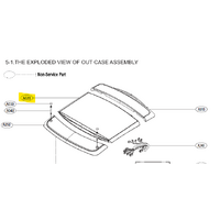 LG LG Washing Machine Lid WTG6520 WTG7520 WTG8020W - AFG73369834 spare part