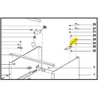 Miele Miele Warming Warmer Drawer Soft Closing Arm - ESW6229 8127920 spare part