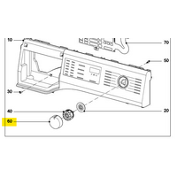Miele Miele Washing Machine Control Knob Cover Cap - 10125450 spare part