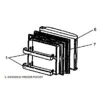MHI Mitsubishi Electric Freezer Pocket Door Shelf - KIEW30131 spare part