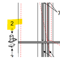 MHI Mitsubishi Electric Fridge CLOSER DOOR RL MRL710E-ST - KIEV97026 spare part