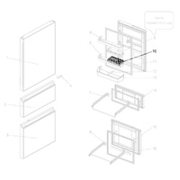 MHI Mitsubishi Electric Fridge Freezer Egg Tray for Fridge - KIEHJ3115 spare part