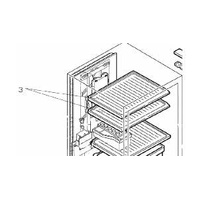 MHI Mitsubishi Refrigerator Crystal Shelf - KIEKQ8420 spare part