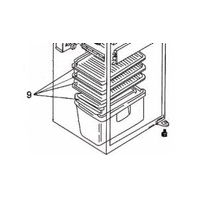 MHI Mitsubishi Fridge Glass Shelf - KIEM58430 KIELV1430 spare part