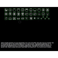 Universal Oven Control Panel Icons & Decal Symbols White - ST36ICONSWHT spare part