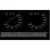 Universal Oven Temperature Control Indicator Decal Symbols White - ST250WHT spare part