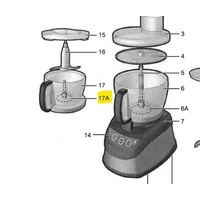 Universal Russell Hobbs Food Processor Centre Post RHFP600 - SP-RHFP600-3CBC spare part