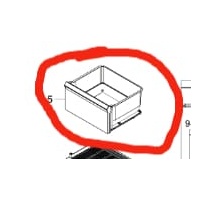 Samsung Samsung Fridge Freezer Fridge Upper Vegetable Bin - DA97-19930A spare part