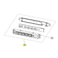 Smeg Smeg Rangehood Switch Board SHIB90LEDSS SHB90LEDSS SHC700X spare part