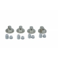 Universal Universal Oven Silver Knob 4 Pack - Made in Europe spare part