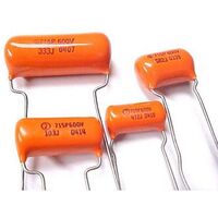 Polypropylene - Orange Drops Capacitor | Value: 0.001 µF | Tolerance: %5 | Pitch: 10mm | 600V | For Hobby | For PCB | For TV 