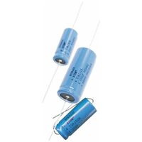 Atom - Axial Electrolytic Capacitor | Value: 100 µF | Size: 38mm x 11mmø | 100V | For Hobby | For PCB | For TV