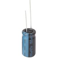 Electrolytic TK-R Capacitor | Value: 100 µF | Tolerance: %20 | Size: 10mm x 13mm | 63V | For TV | For Hobby | For PCB 