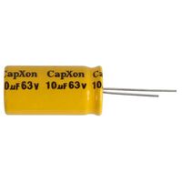 Non Polarised Capacitor | Value: 10 µF | Tolerance: %20 | Size: 18mm x 36mm | 63V | For TV | For Hobby | For PCB  