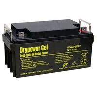Gel Type SLA Cyclic Battery Drypower | Capacity: 65Ah | 12V | Terminal: F4 20mm | To Replace LPG12-60, LPG12-65, LG65-12, DG12-65, DG12-80