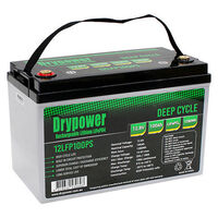 LiFePO4 Rechargeable Lithium Battery Drypower | Capacity: 100Ah | 12.8V | Terminal: F18 | For Medical | For Solar and more  