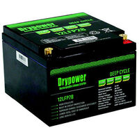 LiFePO4 Rechargeable Lithium Battery Drypower | Capacity: 28.8Ah | 12.8V | Terminal: F8 | For Medical | For Solar and more   