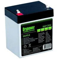 LiFePO4 Rechargeable Lithium Battery Drypower | Capacity: 3.8Ah | 12.8V | Terminal: Spade 4.75mm | For Medical | For Solar and more 