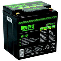LiFePO4 Rechargeable Lithium Battery Drypower | Capacity: 30.4Ah | 12.8V | Terminal: F8 | For Medical | For Solar and more  