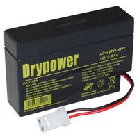 SLA Cyclic & Standby Battery Drypower | Capacity: 0.8Ah | 12V | Terminal: AMP 1-480318-0 | To Replace S1208, CP1207 and more