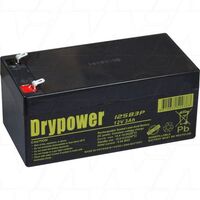 SLA Cyclic & Standby Battery Drypower | Capacity: 3Ah | 12V | Terminal: Spade 4.75mm | To Replace BP3-12, BP3.6-12, PS1230 and more
