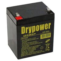 SLA Cyclic & Standby Battery Drypower | Capacity: 5Ah | 12V | Terminal: Spade 4.75mm | To Replace BP4-12, BP4.5-12, BP5-12 and more
