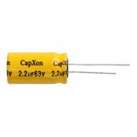 Non Polarised Capacitor | Value: 2.2 µF | Tolerance: %20 | Size: 13mm x 25mm | 63V | For TV | For Hobby | For PCB 