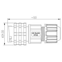 MIDDLE SERIES INLINE SOCKET LOCK BAYONET 