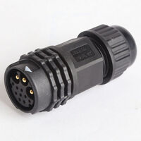 LARGE SERIES INLINE PLUG PUSH LOCK 