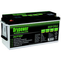 LiFePO4 Rechargeable Lithium Battery Drypower | Capacity: 100Ah | 25.6V | Terminal: F18 | For Medical | For Solar and more 