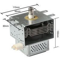 Panasonic Inverter Type Microwave Oven Magnetron - Tags Not-Inline Socket Not-Inline | Frequency Range: 20kHz - 45kHz | For Inverter Type Oven Only