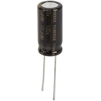 ELNA TONEREX ELECTROLYTIC Capacitor | Value: 47 µF | Pitch: 5mm  | Size: 10mm x 20mm | 100Vdc | For Audio