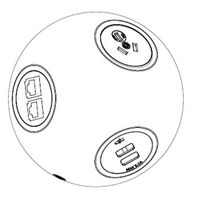 Elsafe ELSAFE PLUTO AC + USB + RJ45 IN-DESK  spare part