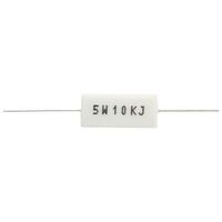 Universal 5 W Wire Wound Ceramic Resistor Resistance | Value: 0.1 Ohm | Tolerance: %5 | Size: 22mm x 10mm | 350V (Vmax) | For Hobby | For PCB | For TV spare part