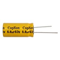 Non Polarised Capacitor | Value: 6.8 µF | Tolerance: %20 | Size: 16mm x 36mm | 63V | For TV | For Hobby | For PCB 