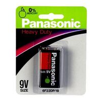 Carbon Zinc Battery - Panasonic | 9V | For Electronics | For Hobby 