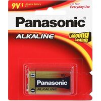 Alkaline Battery - Panasonic | 9V | For Electronics | For Hobby