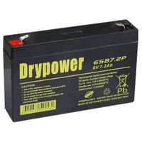 SLA Cyclic & Standby Battery Drypower | Capacity: 7.2Ah | 6V | Terminal: Spade 4.75mm | To Replace BBP7-6, PS670, GP672 and more
