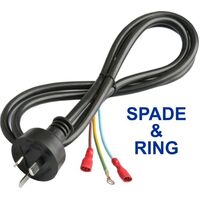 3 PIN PLUG MAINS CORD TO CRIMP TERMINALS 